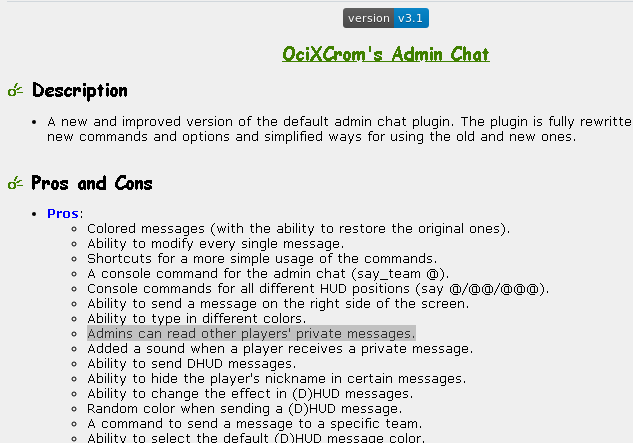 Cs 1.6 admin chat commands